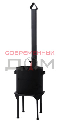 Печь для казана 22л дверца и дымоход